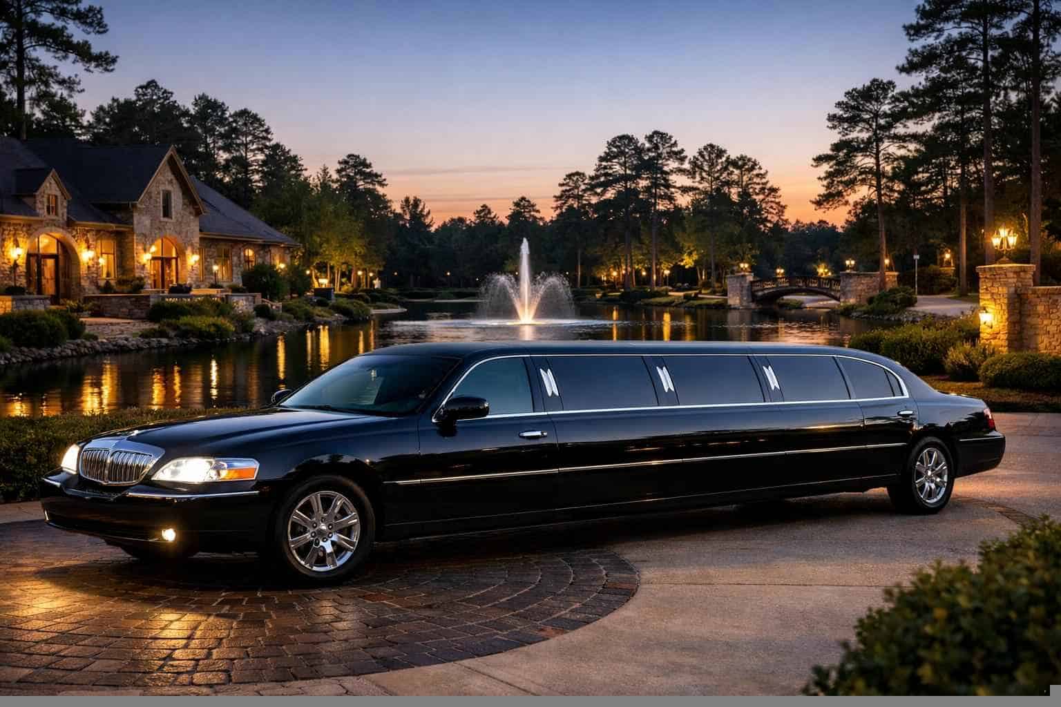Luxury Black Limo Rental in Kingwood Texas