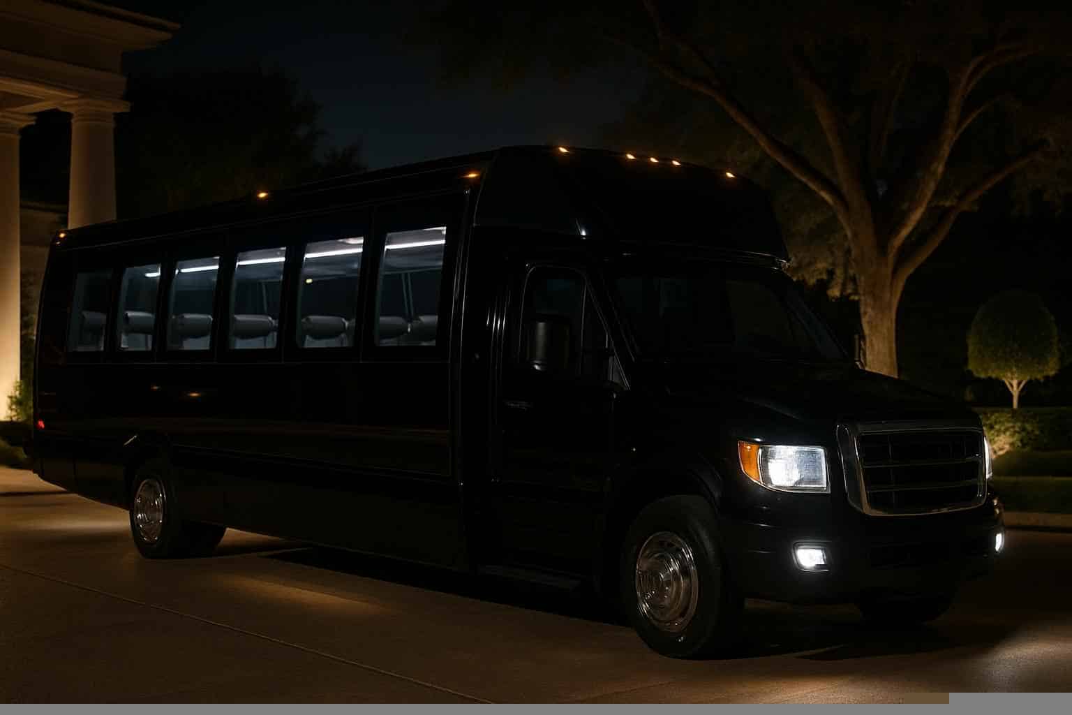 Luxury Black Party Bus Rental in Missouri City Texas