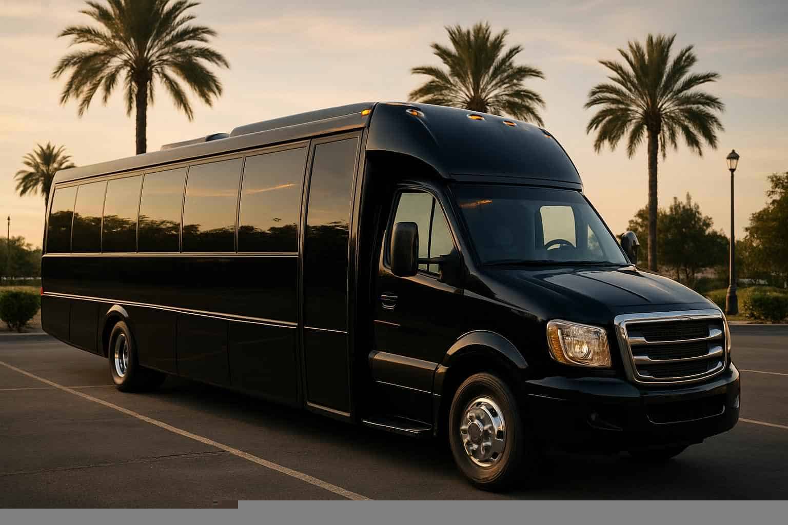Luxury Black Party Bus Rental in Pasadena Texas