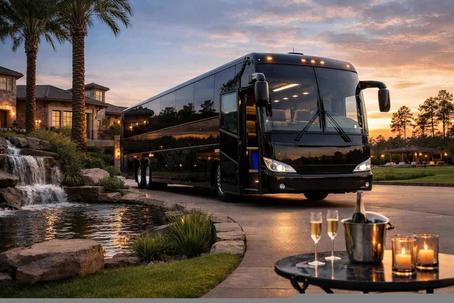 Luxury Charter Bus Rental in Cypress Texas