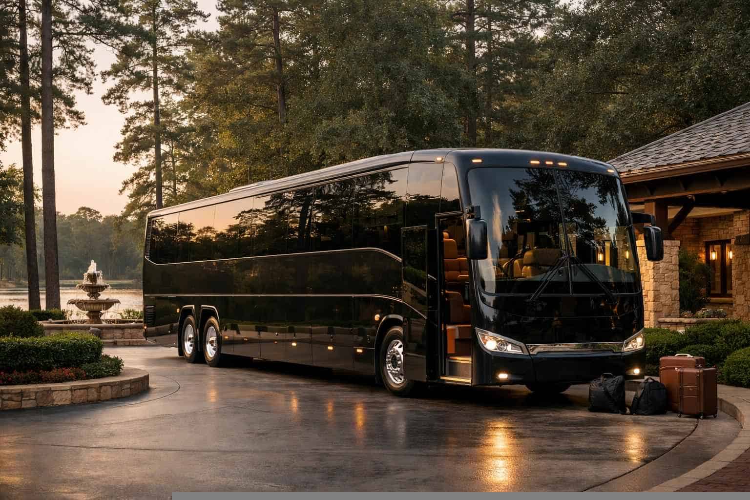 Luxury Charter Bus Rental in Kingwood Texas