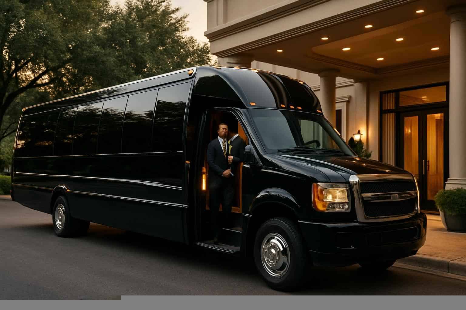 Luxury Limo Bus Rental in Conroe Texas