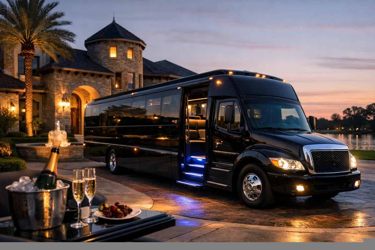 Luxury Limo Bus Rental in Cypress Texas