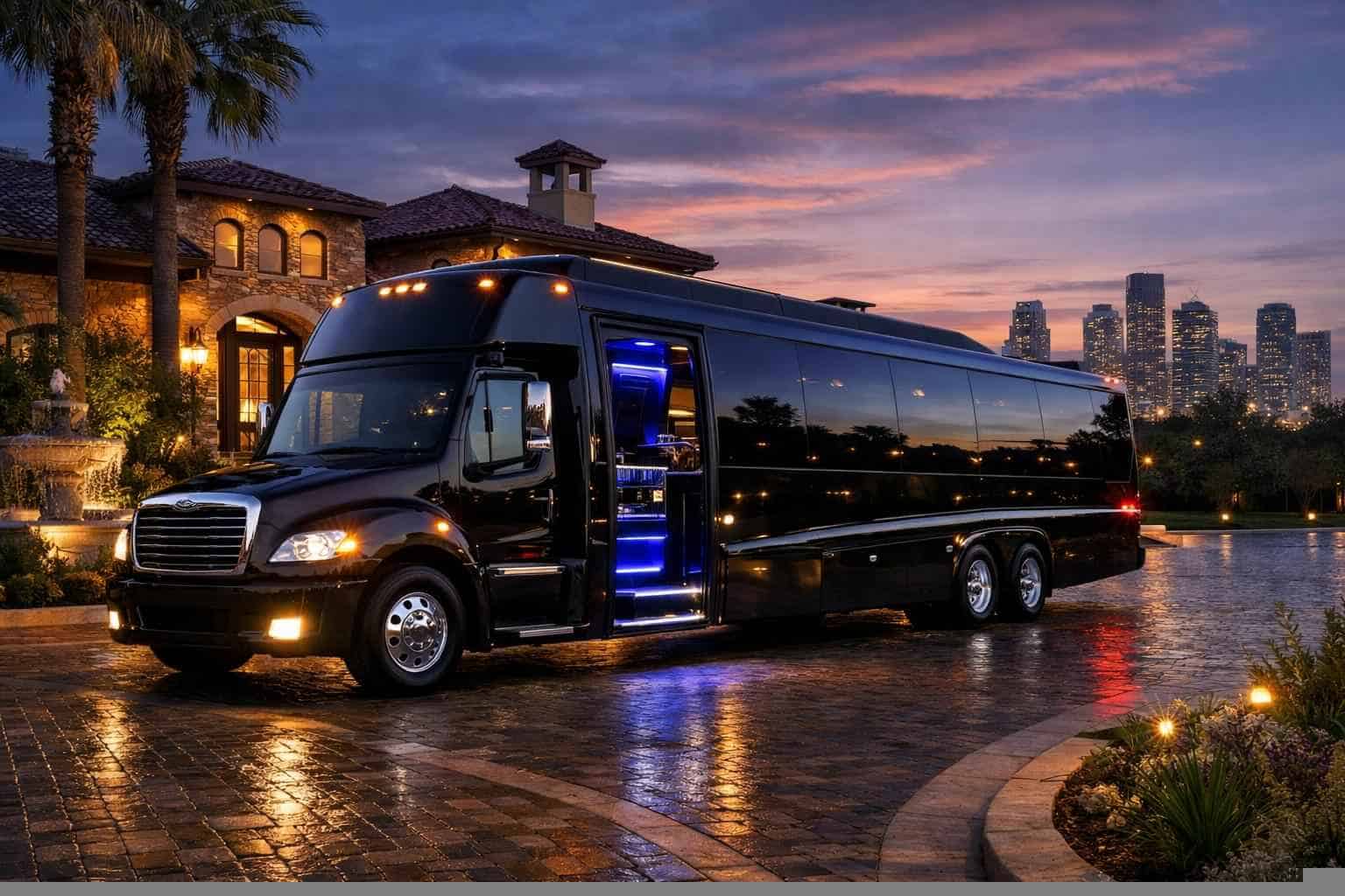 Luxury Limo Bus Rental In Humble Texas