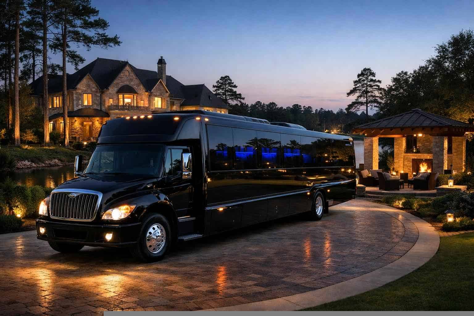 Luxury Limo Bus Rental in Kingwood Texas