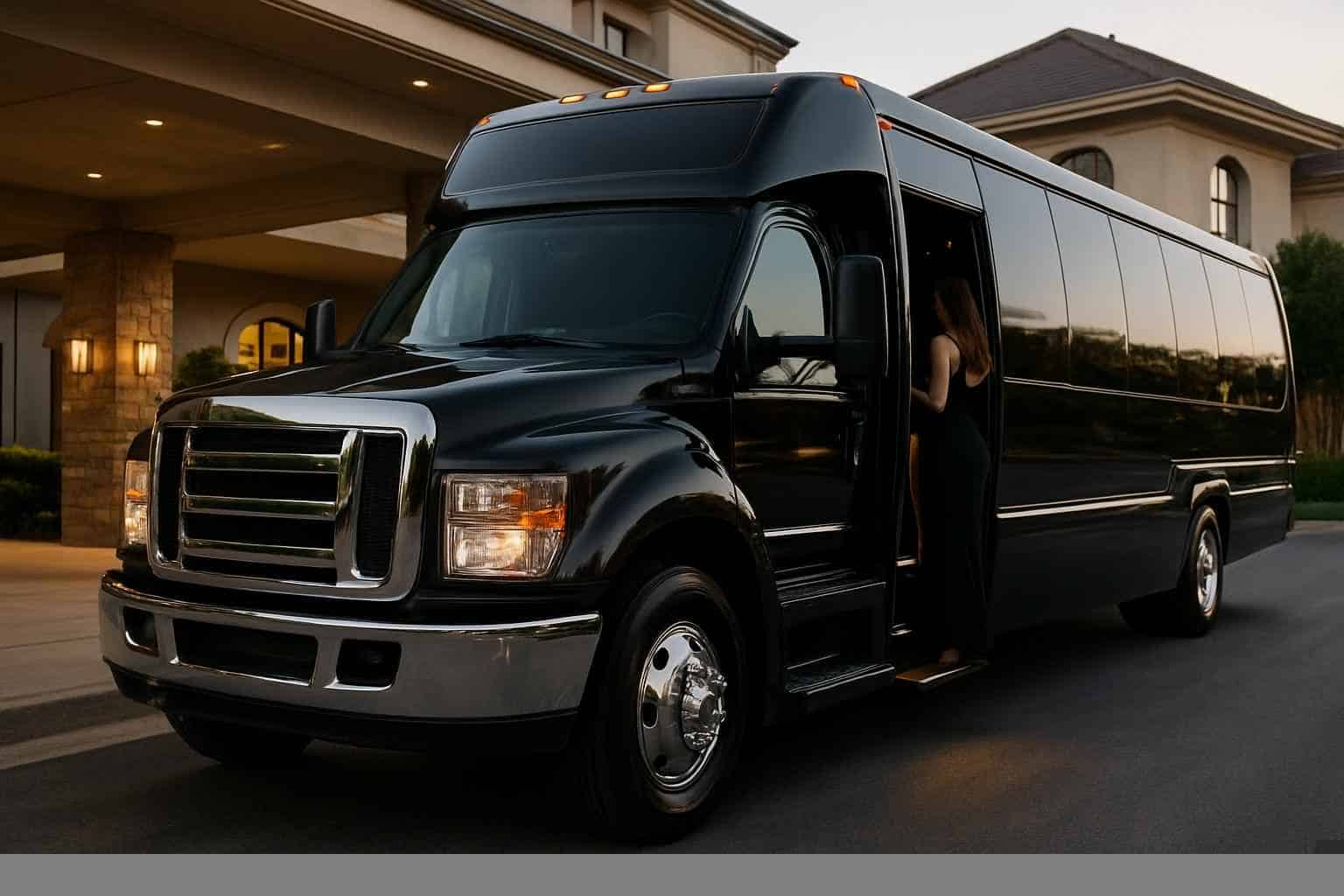 Luxury Limo Bus Rental in League City Texas