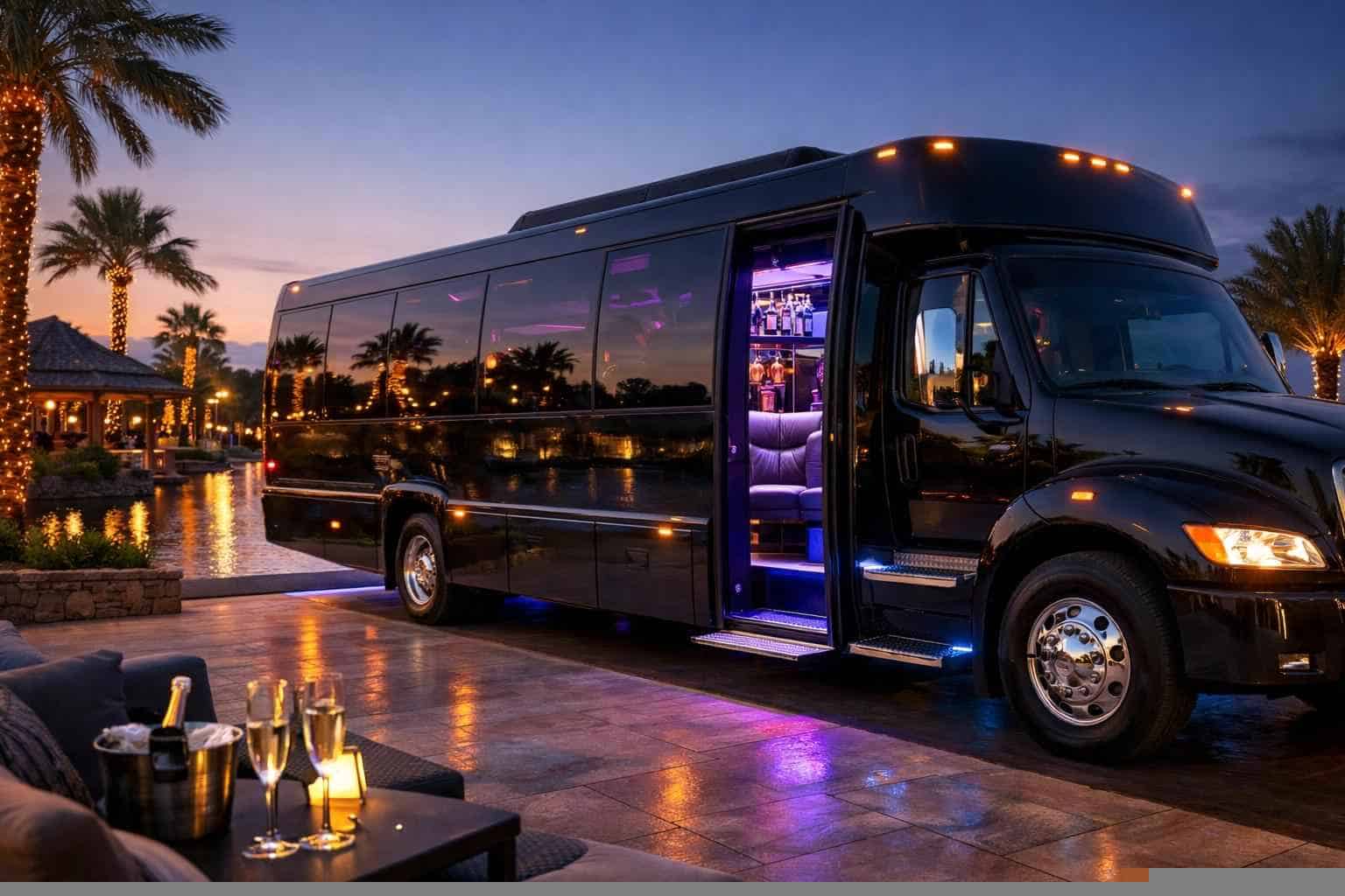 Luxury Party Bus Rental in Cypress Texas