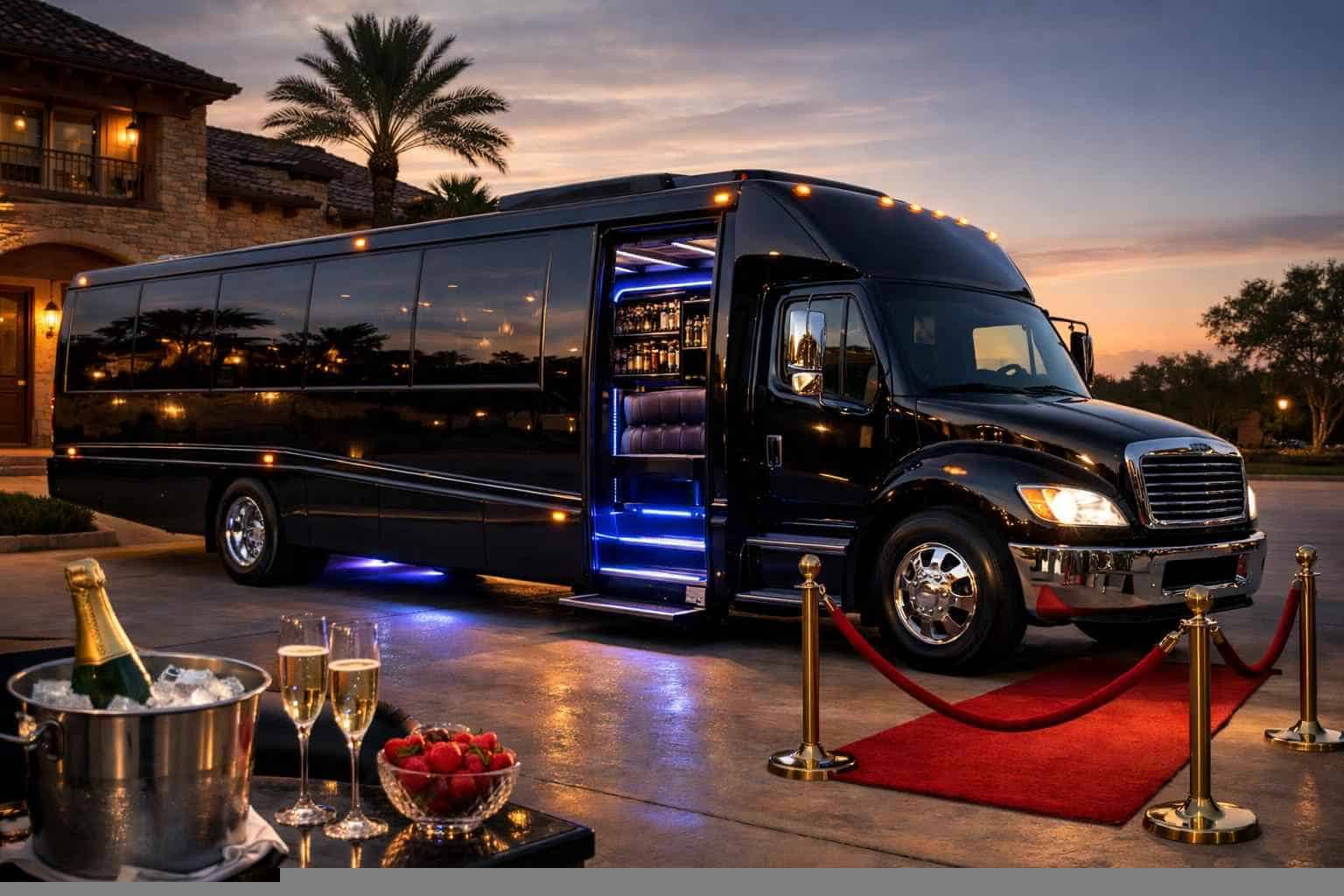 Luxury Party Bus Rental in Humble Texas