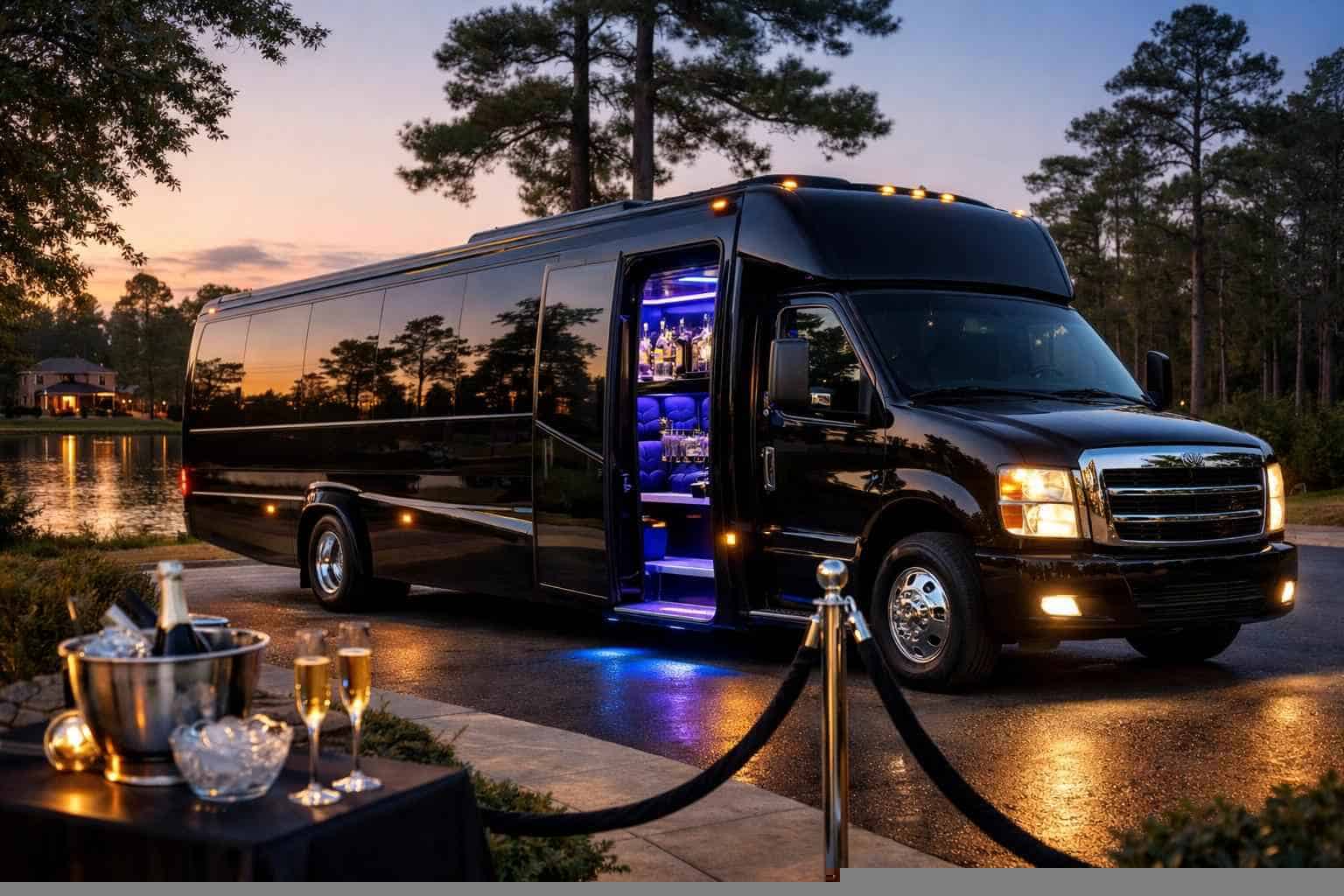 Luxury Party Bus Rental in Kingwood Texas