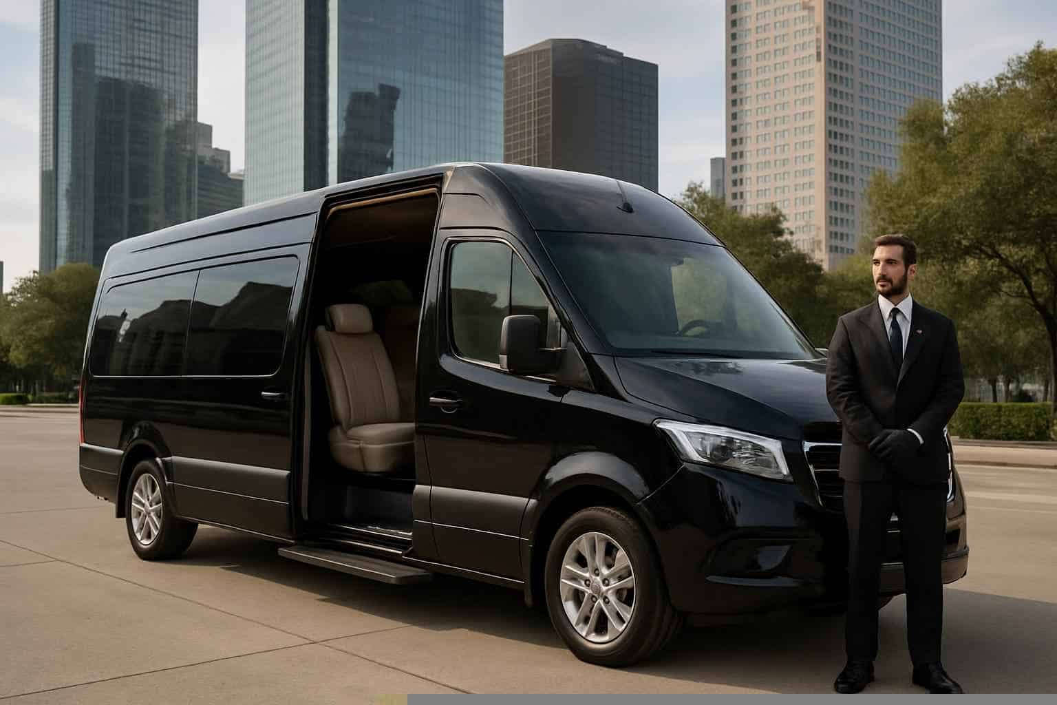 Luxury Passenger Van with Driver in Houston Texas