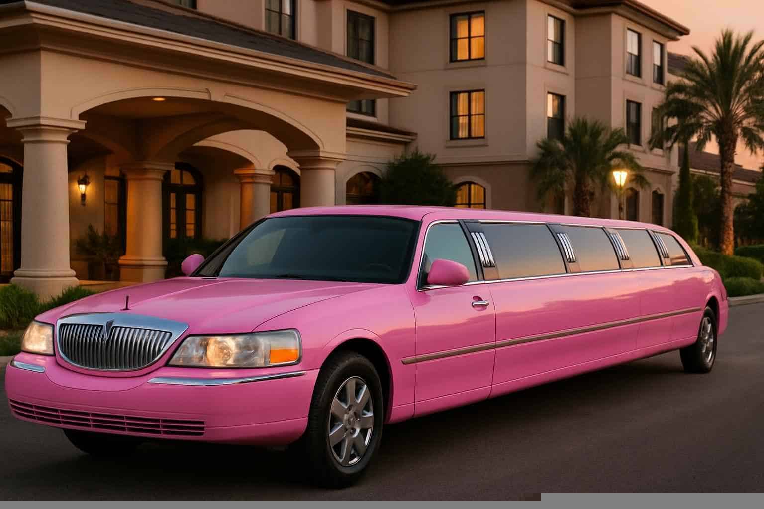 Luxury Pink Limo Rental in League City Texas