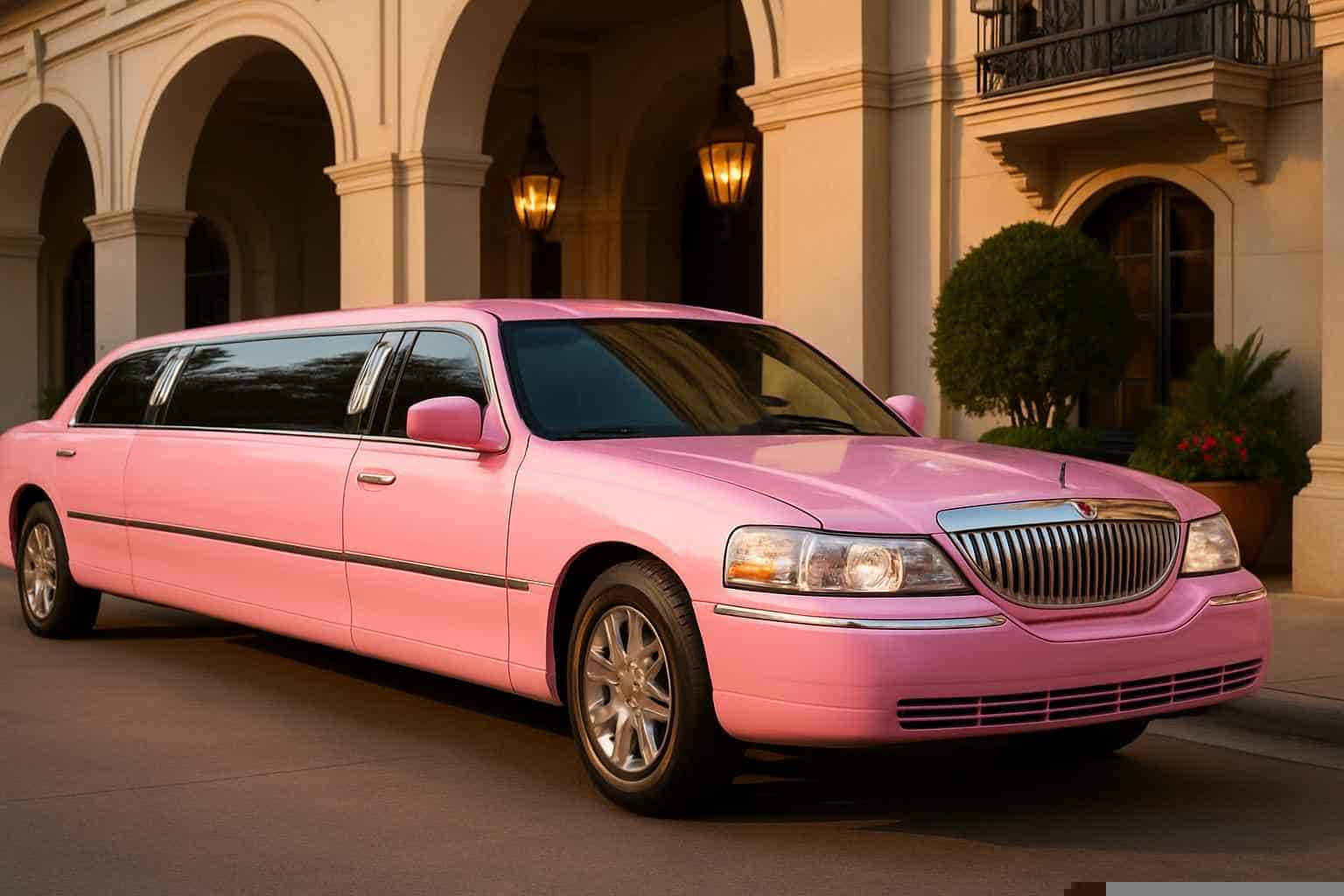 Luxury Pink Limo Rental in Pasadena Texas