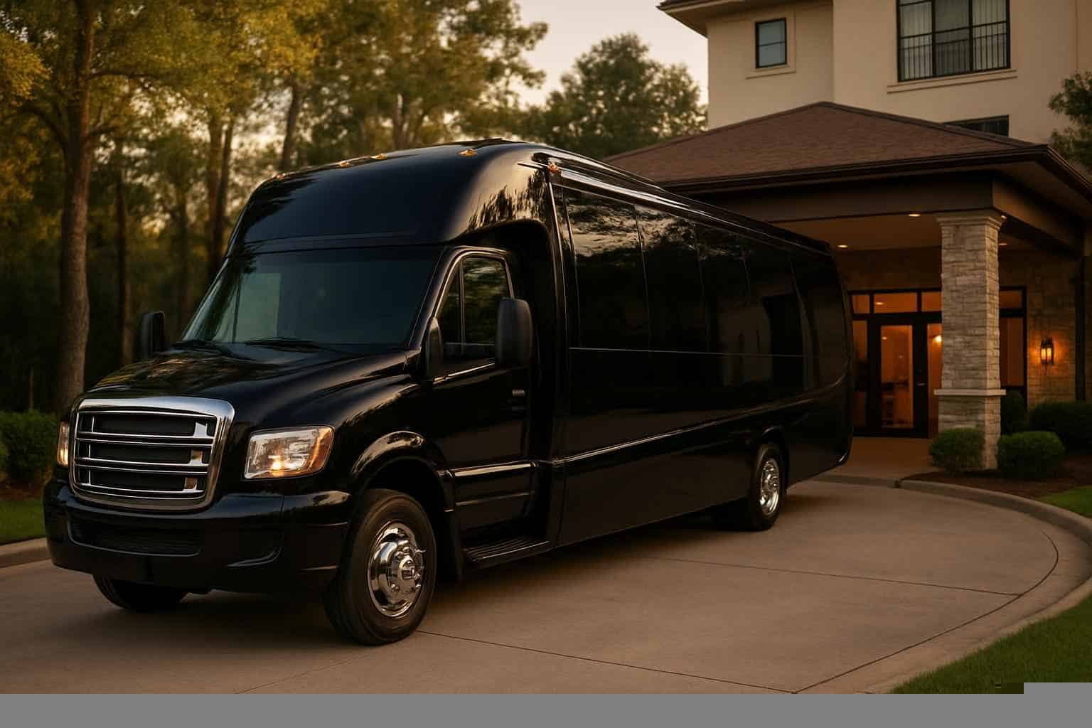 Luxury Shuttle Bus Rental in Conroe Texas