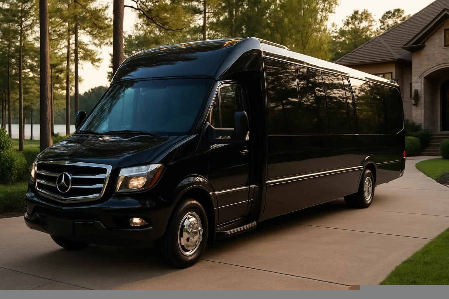 Luxury Shuttle Bus Rental in The Woodlands Texas