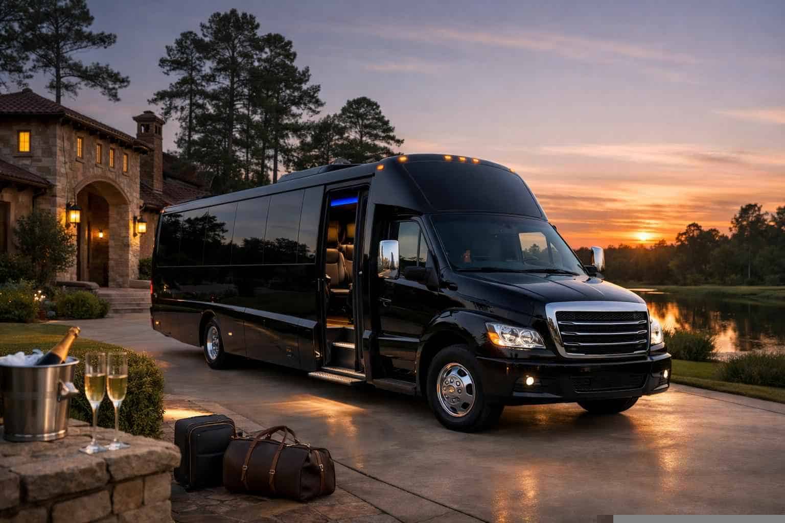 Luxury Shuttle Bus Rental in Tomball Texas
