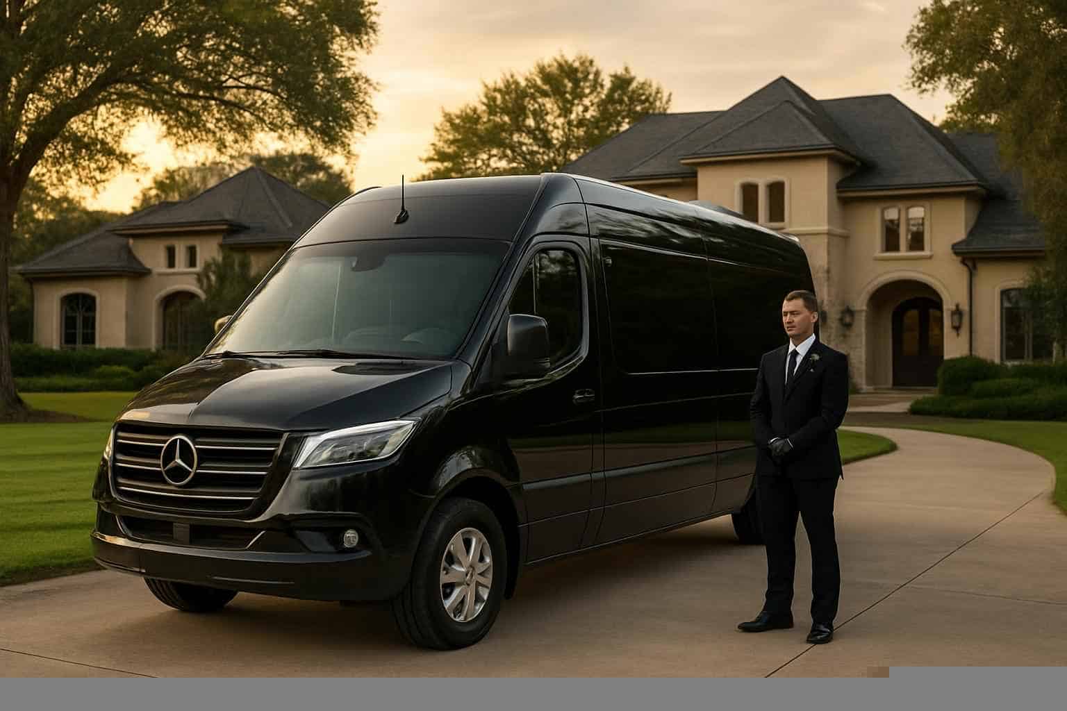 Luxury Sprinter Van Rental with Driver in Conroe Texas