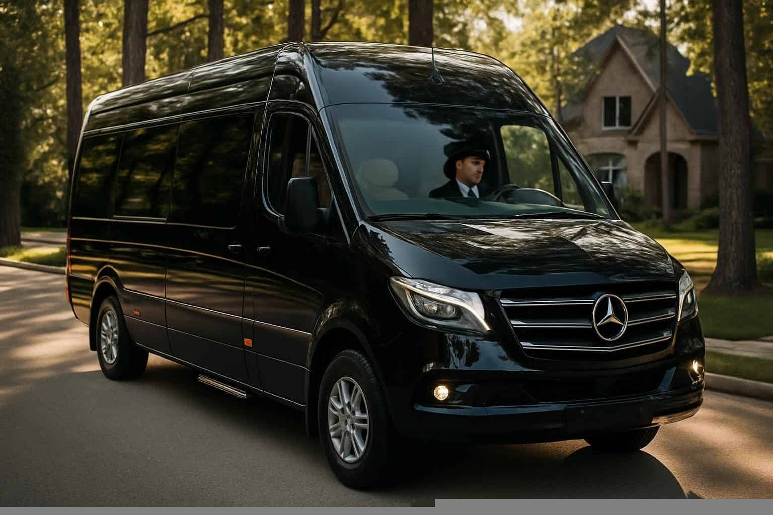Luxury Sprinter Van Rental with Driver in The Woodlands Texas