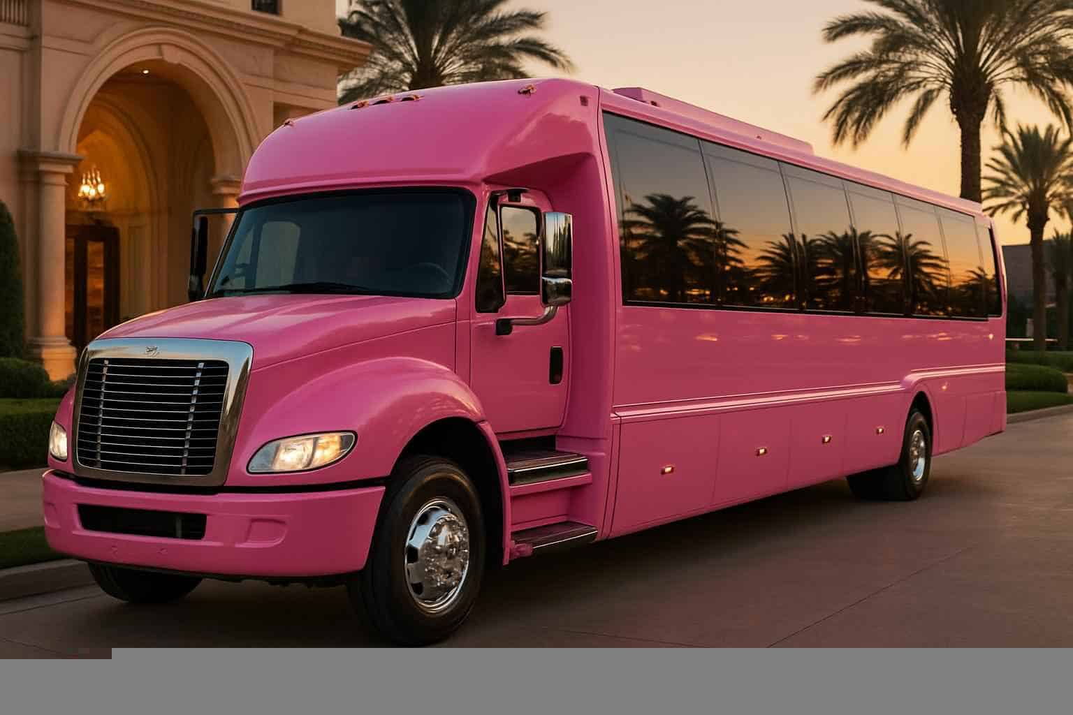Pasadena Texas Pink Party Bus Rental