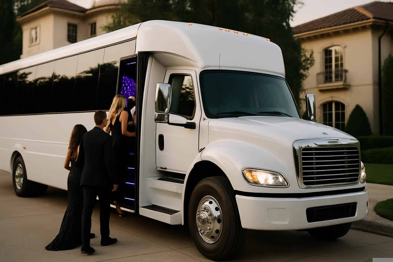 Pasadena Texas White Party Bus Rental