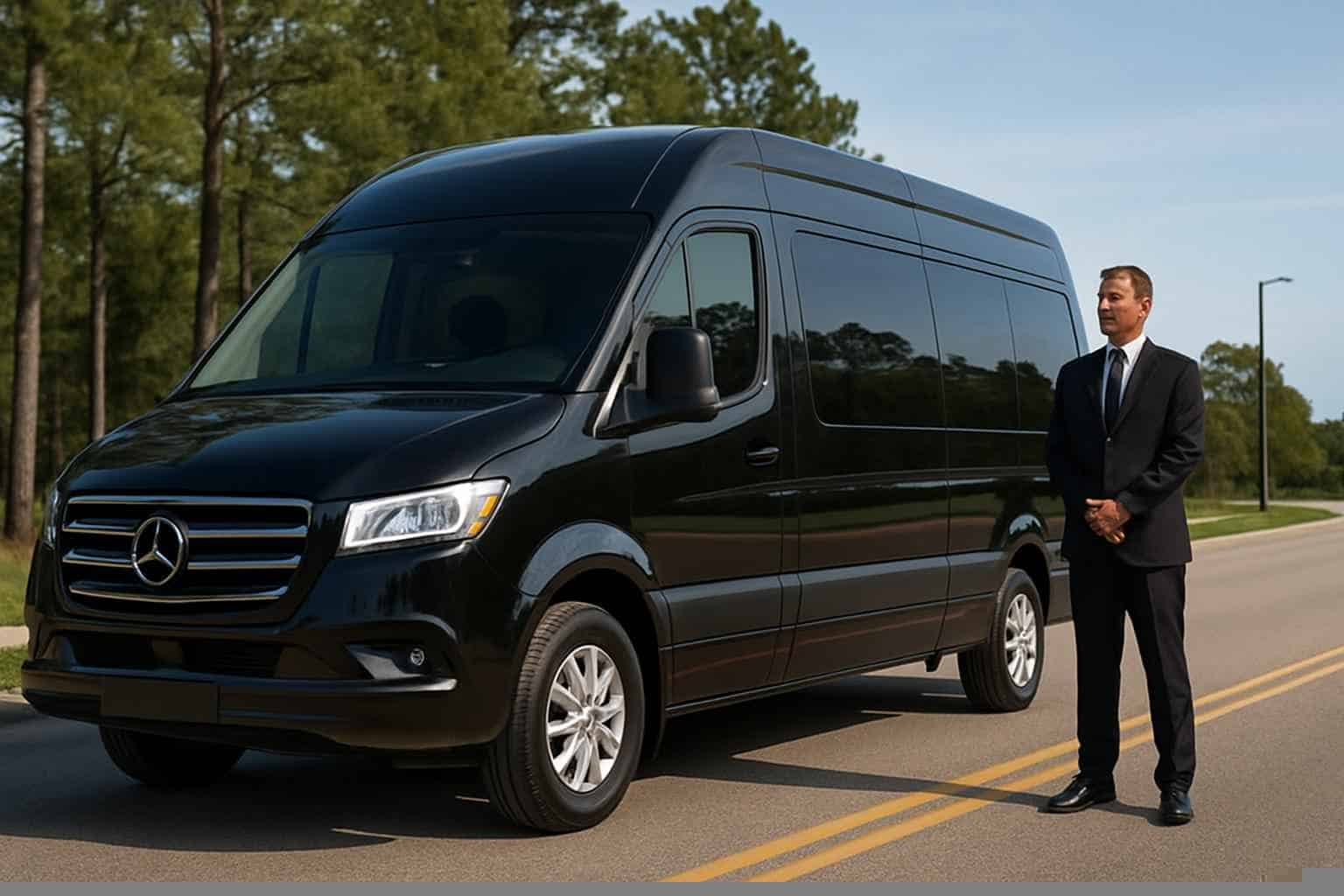 Passenger Van with Driver in Conroe Texas