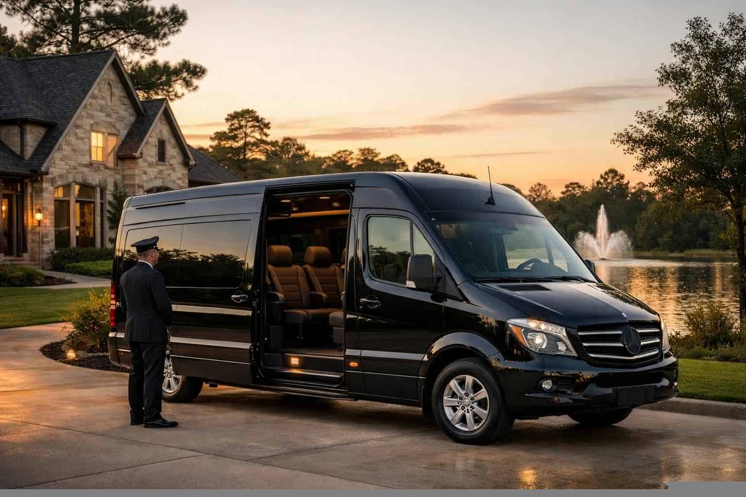 Passenger Van with Driver in Cypress Texas