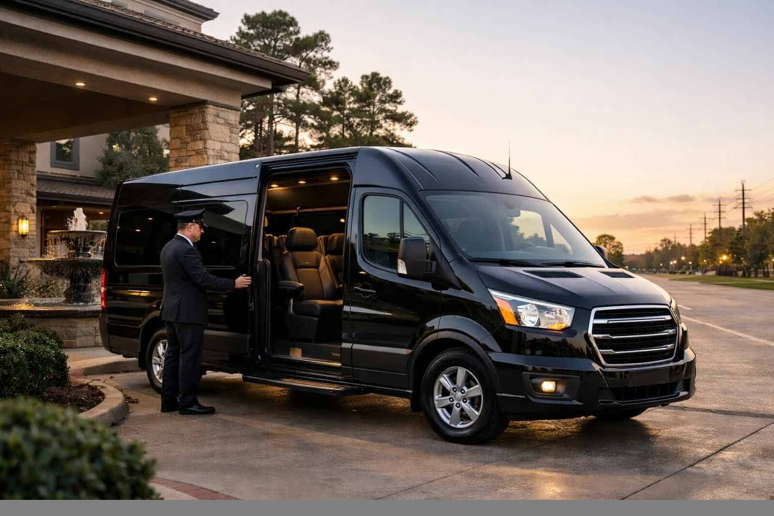 Passenger Van With Driver In Humble Texas