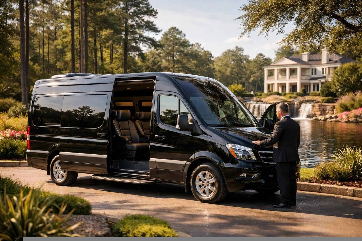 Passenger Van with Driver in Spring Texas