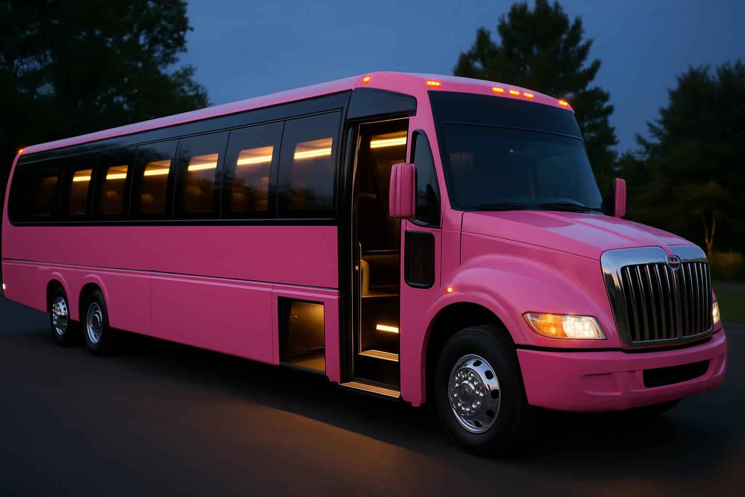 Pearland Texas Pink Party Bus Rental