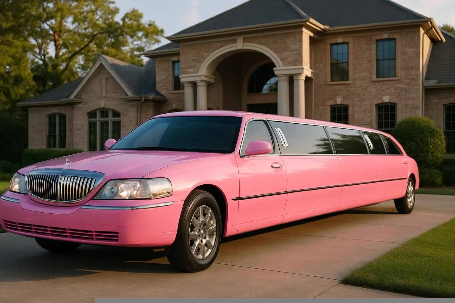 Pink Limo Rental in Conroe Texas