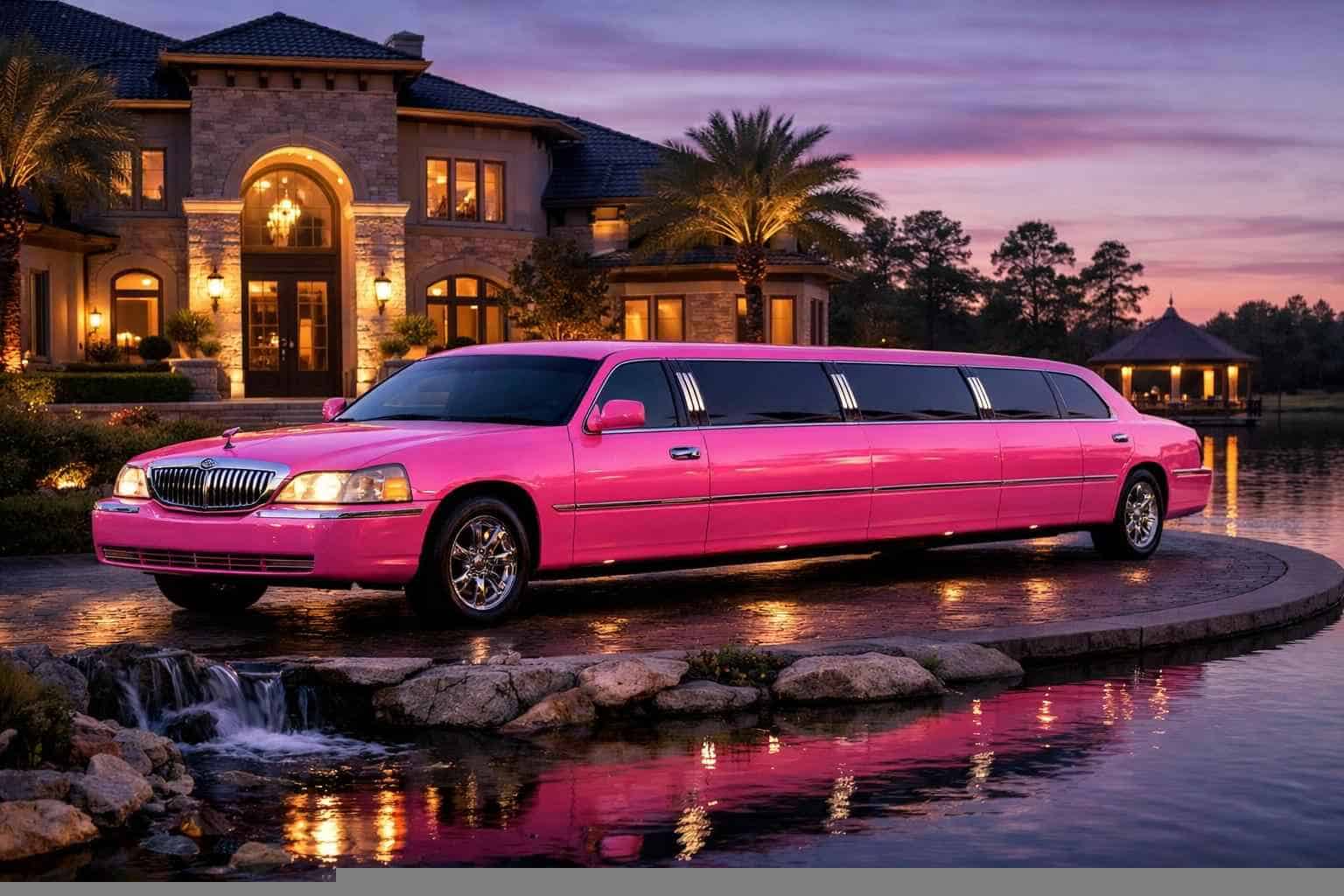 Pink Limo Rental in Cypress Texas