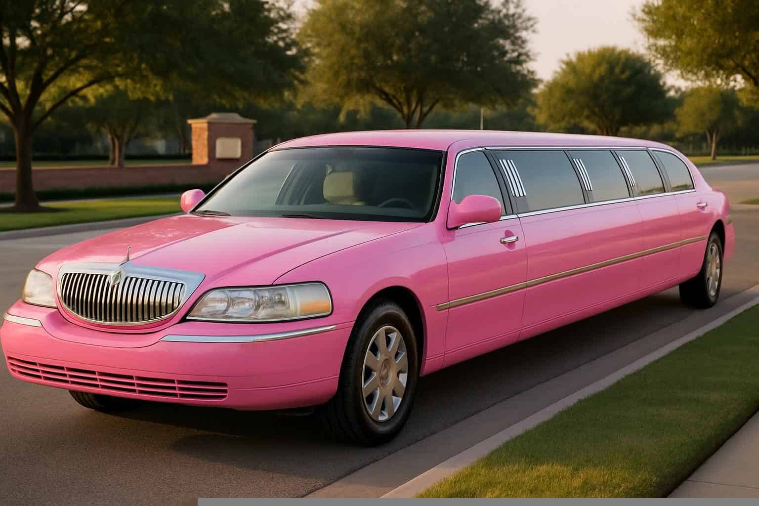 Pink Limo Rental in Katy Texas