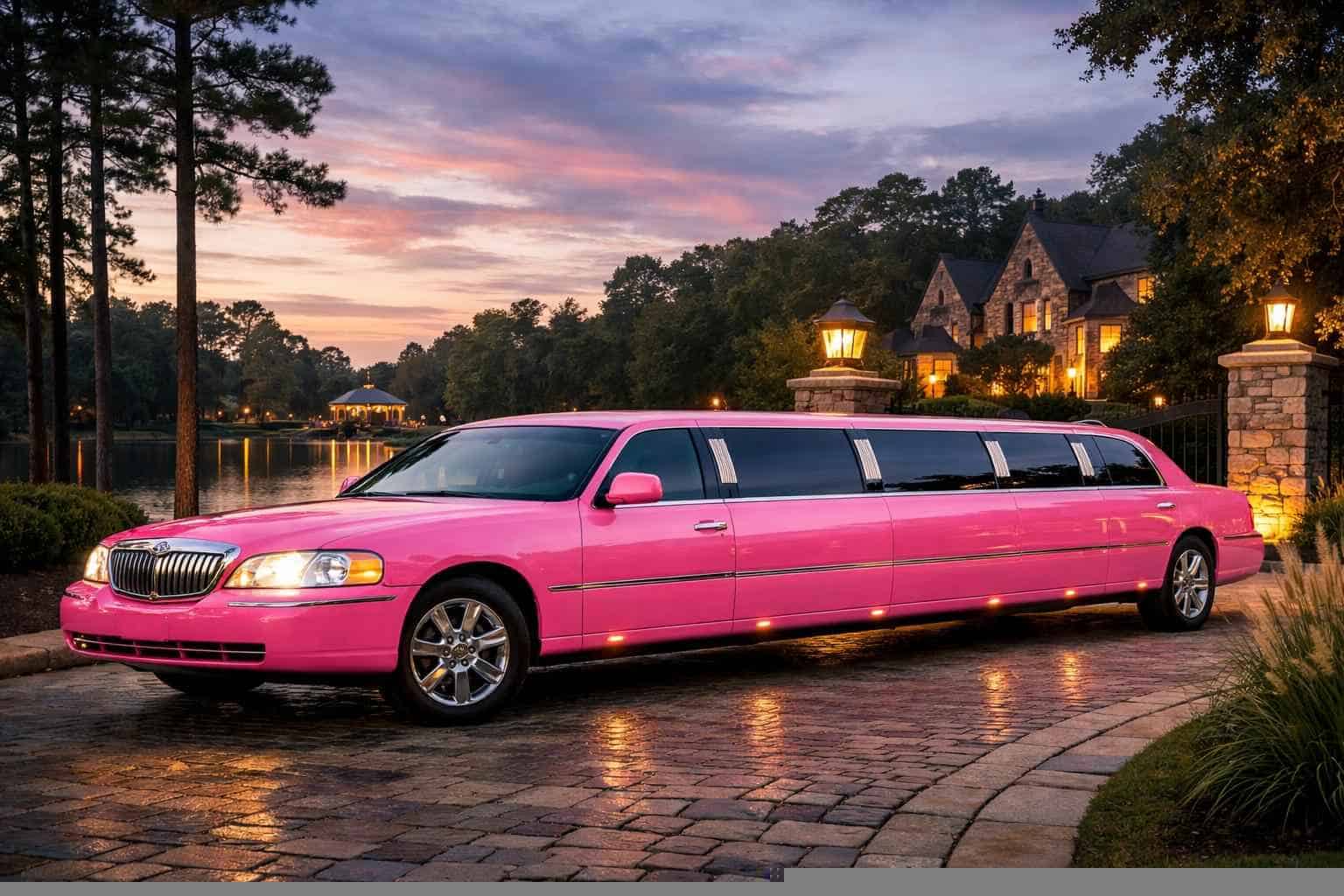 Pink Limo Rental in Kingwood Texas