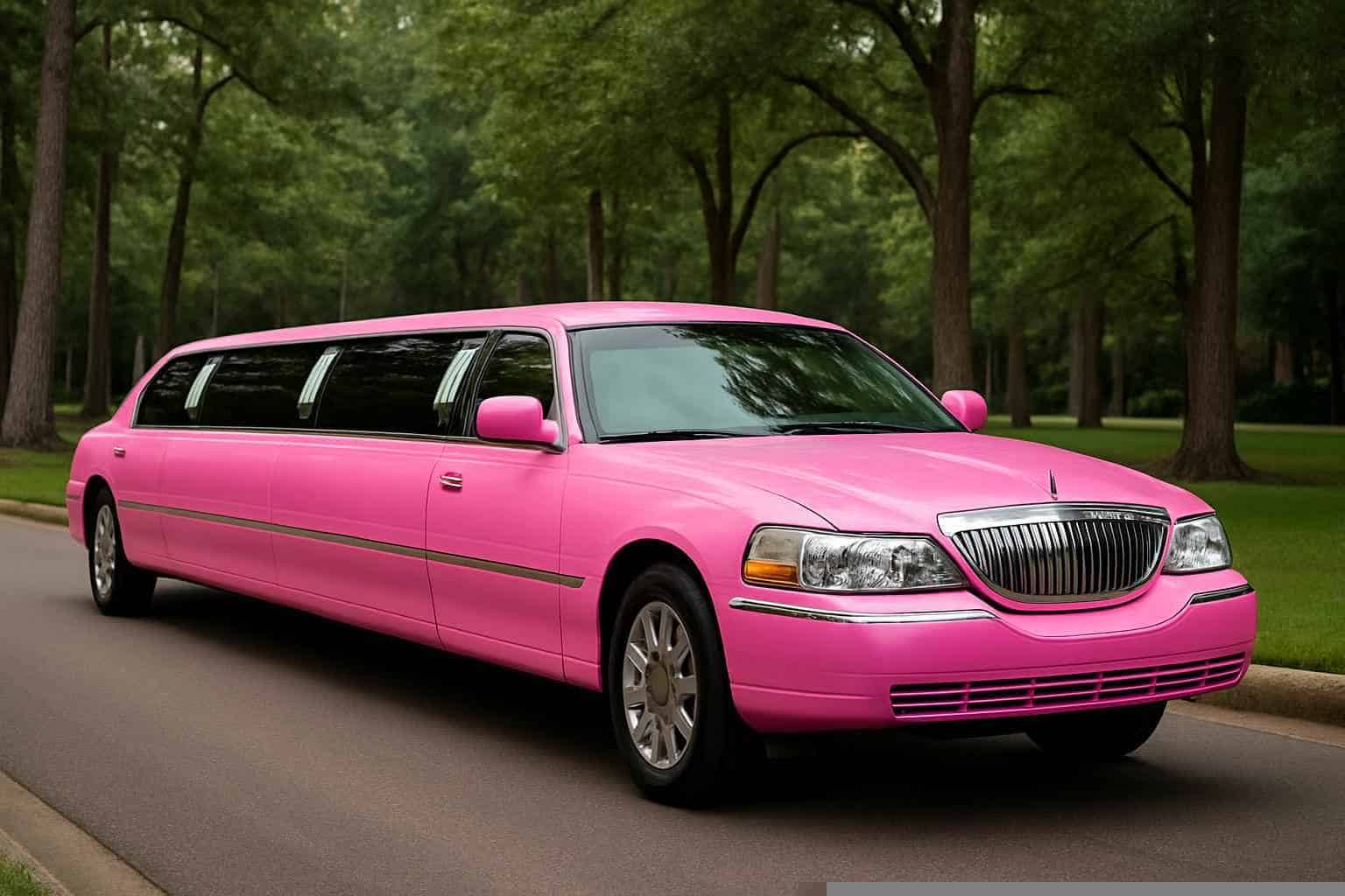 Pink Limo Rental in The Woodlands Texas