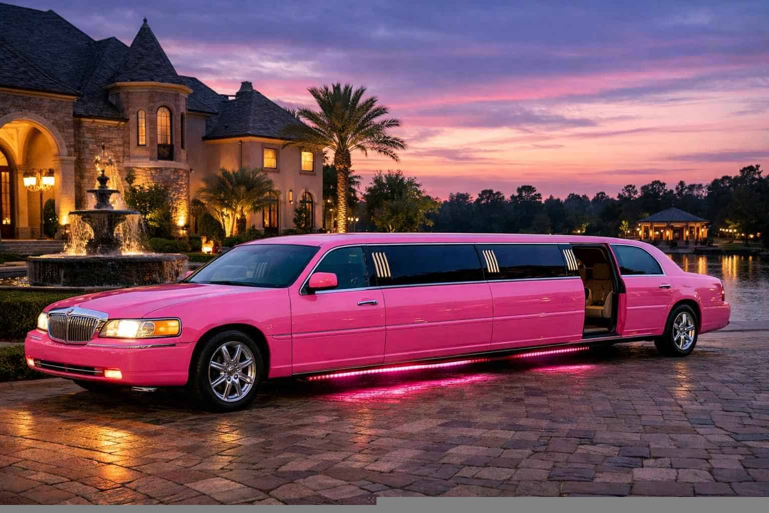 Pink Limo Rental Kingwood TX