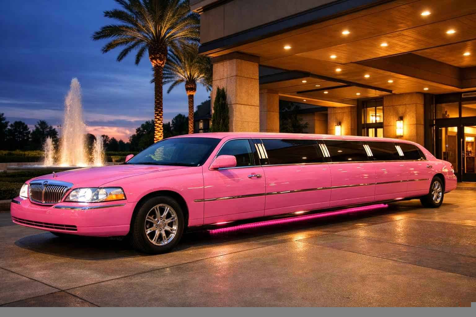 Pink Limo Rental Near Me Humble TX