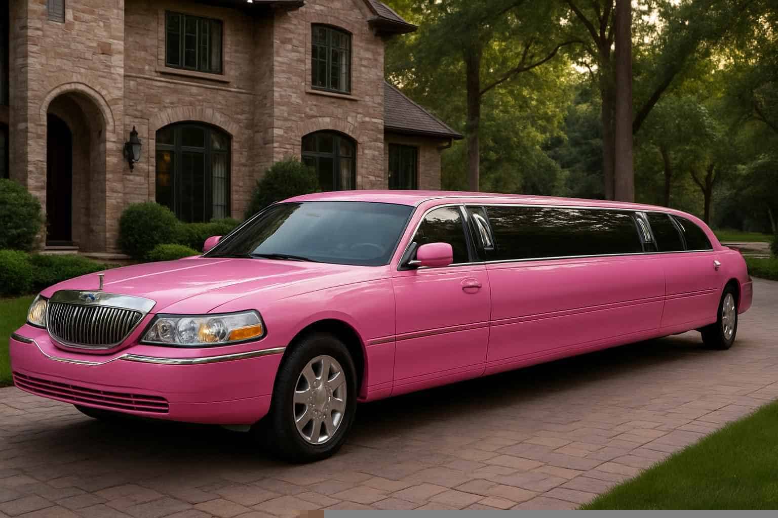 Pink Limo Rental Near Me The Woodlands TX