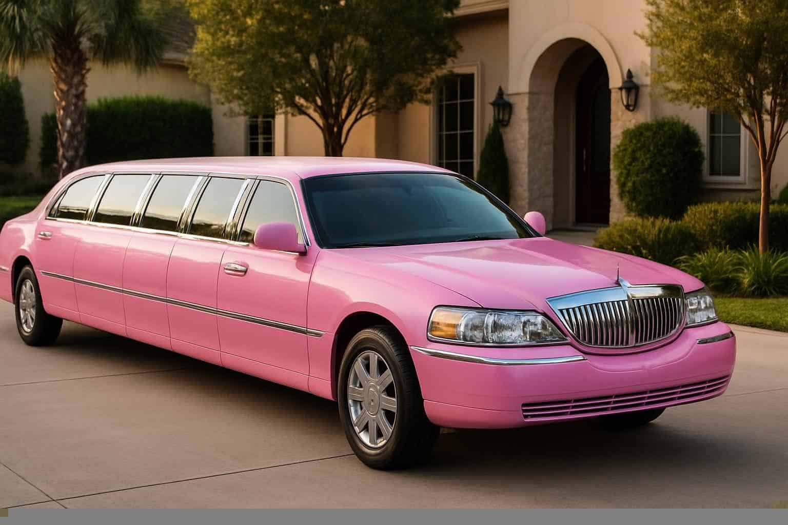 Pink Limo Rental Prices in Conroe TX