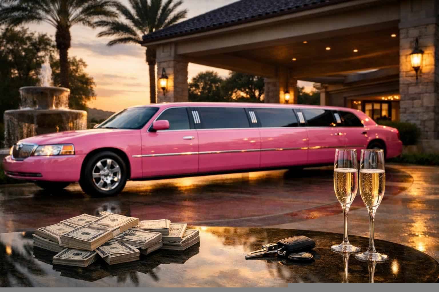 Pink Limo Rental Prices in Cypress TX