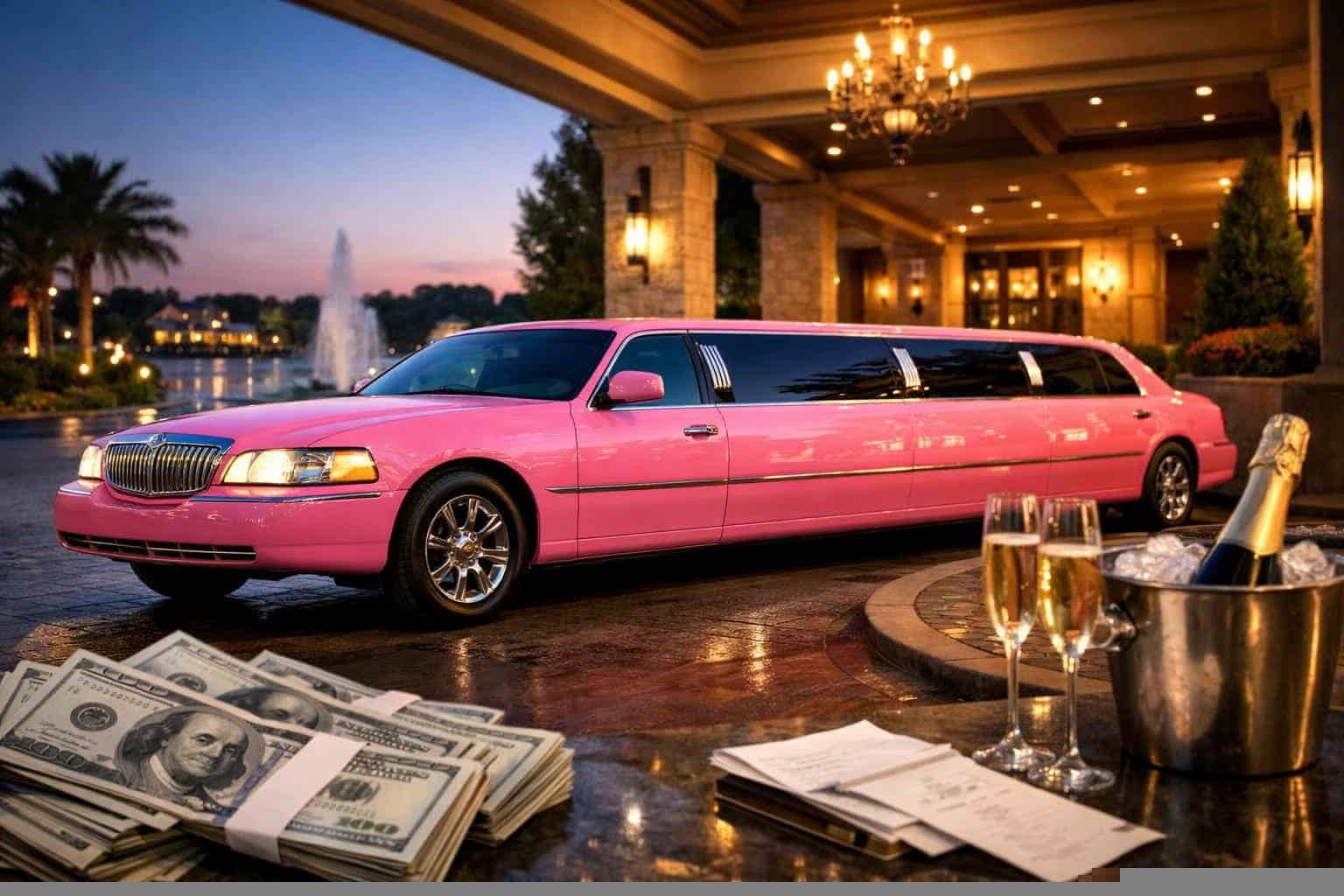 Pink Limo Rental Prices in Kingwood TX