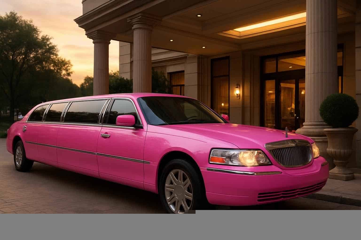 Pink Limo Rental Prices in Pearland TX