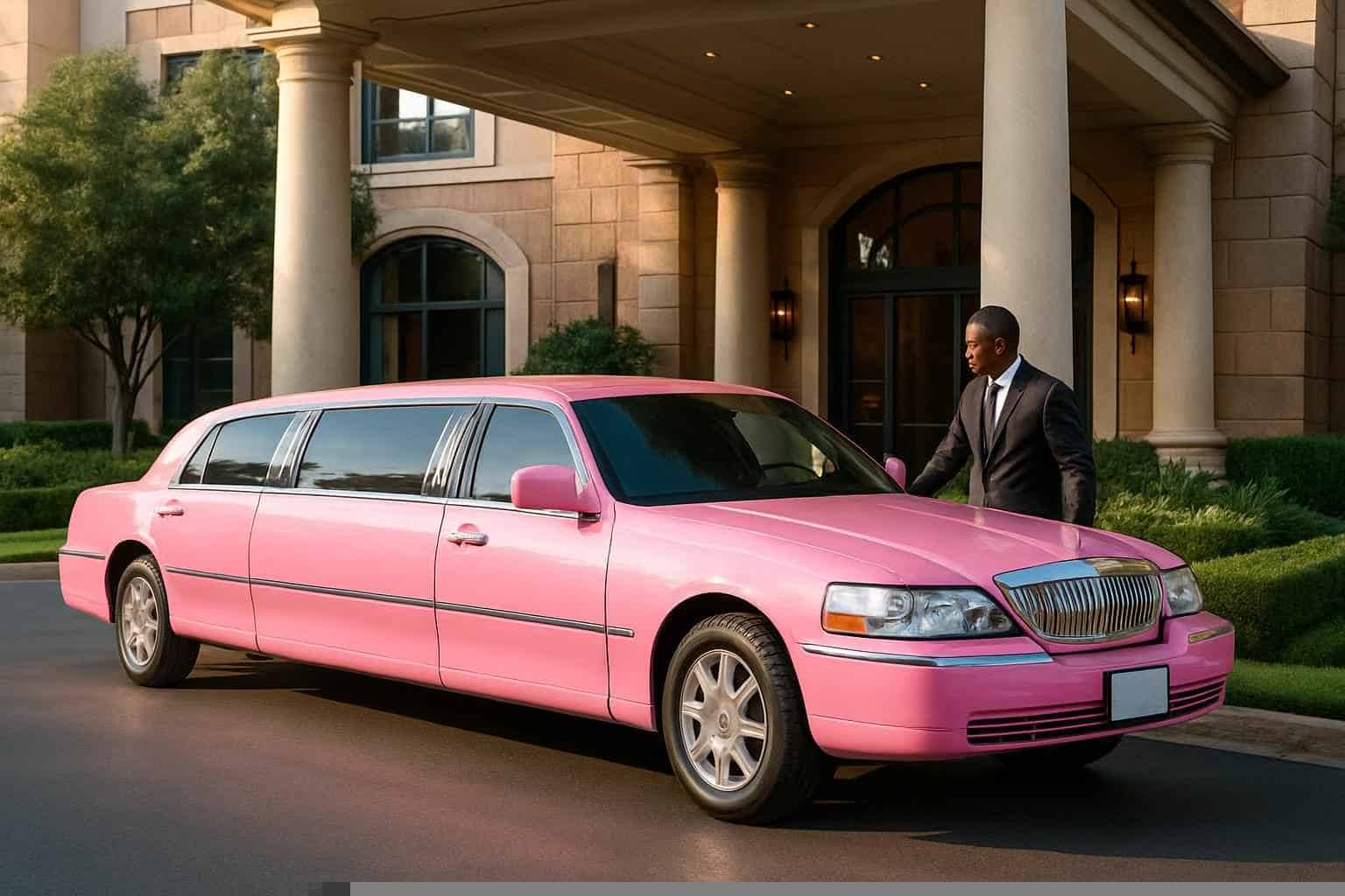 Pink Limo Rental Prices in The Woodlands TX