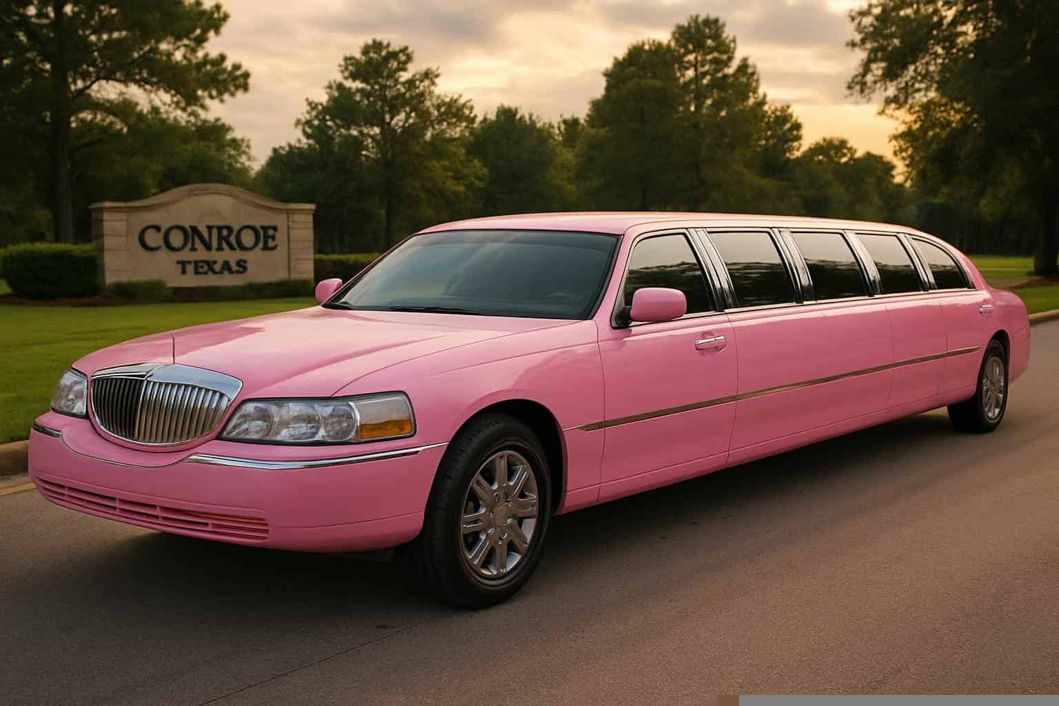Pink Limousines in Conroe Texas