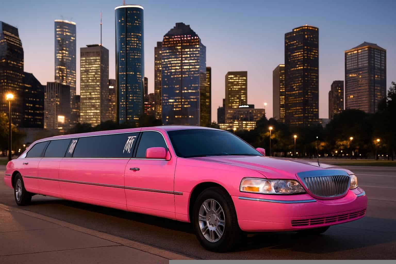 Pink Limousines in Houston Texas