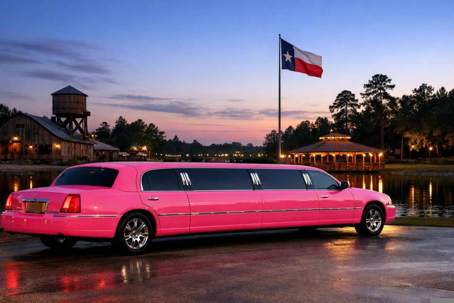 Pink Limousines in Humble Texas