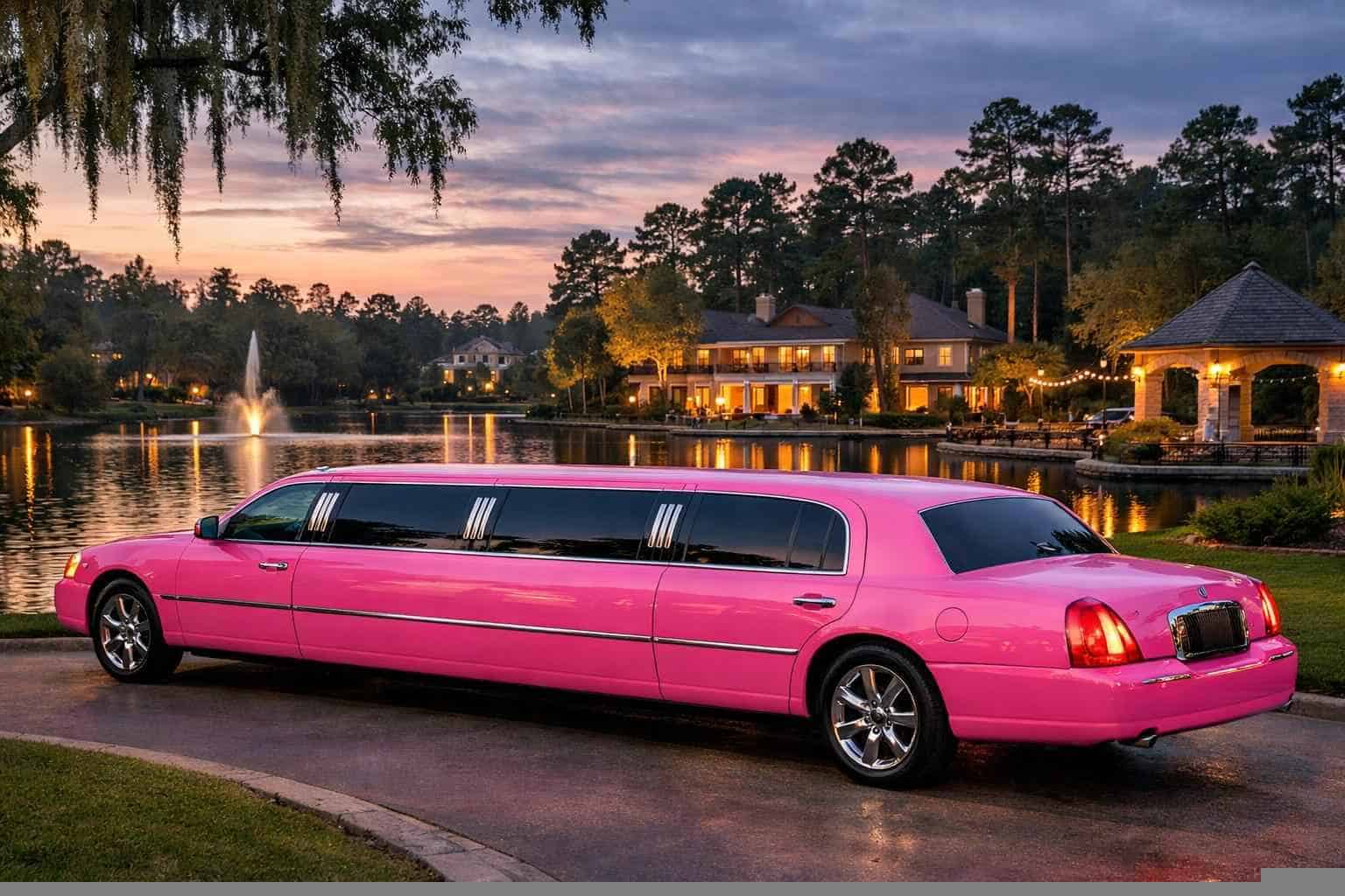 Pink Limousines in Kingwood Texas