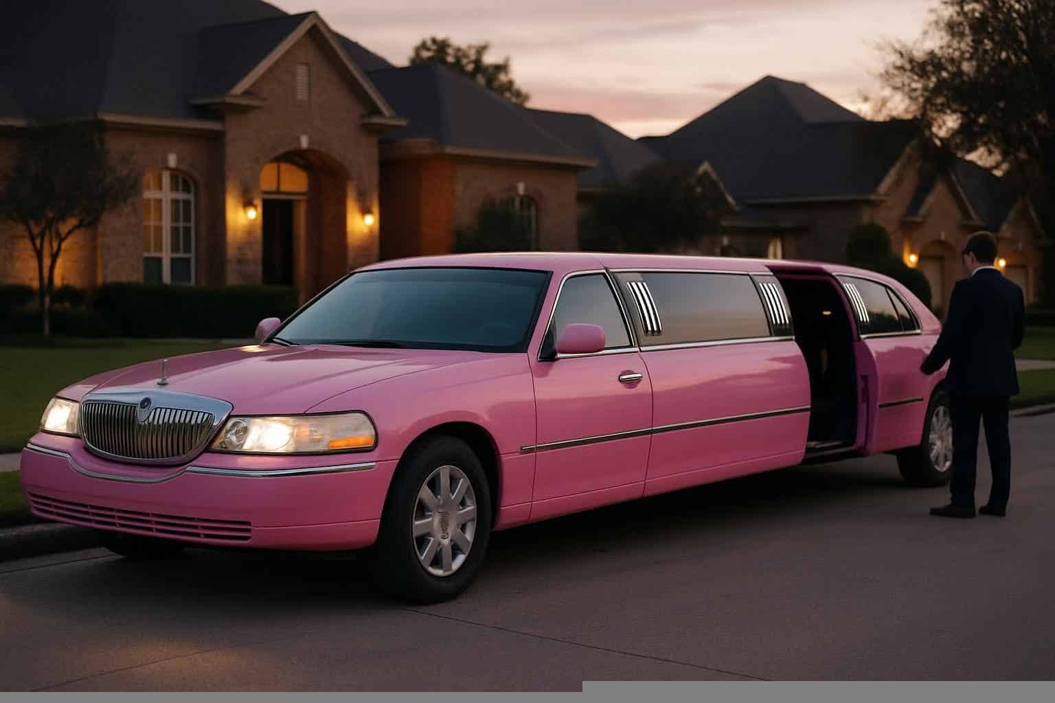 Pink Limousines in Missouri City Texas