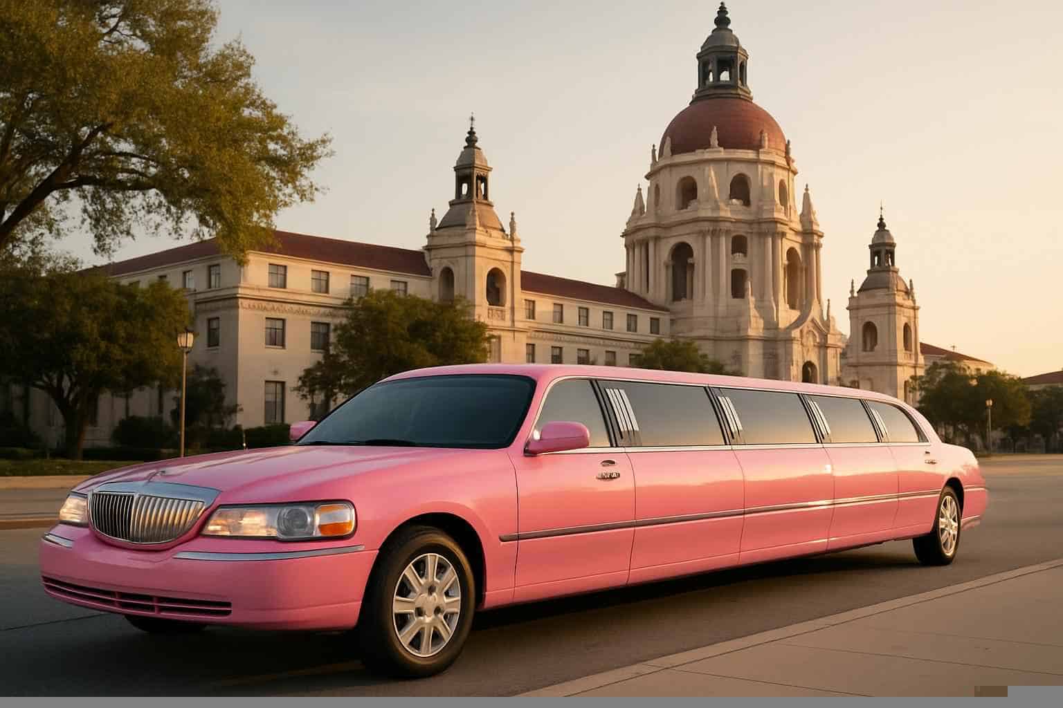 Pink Limousines in Pasadena Texas