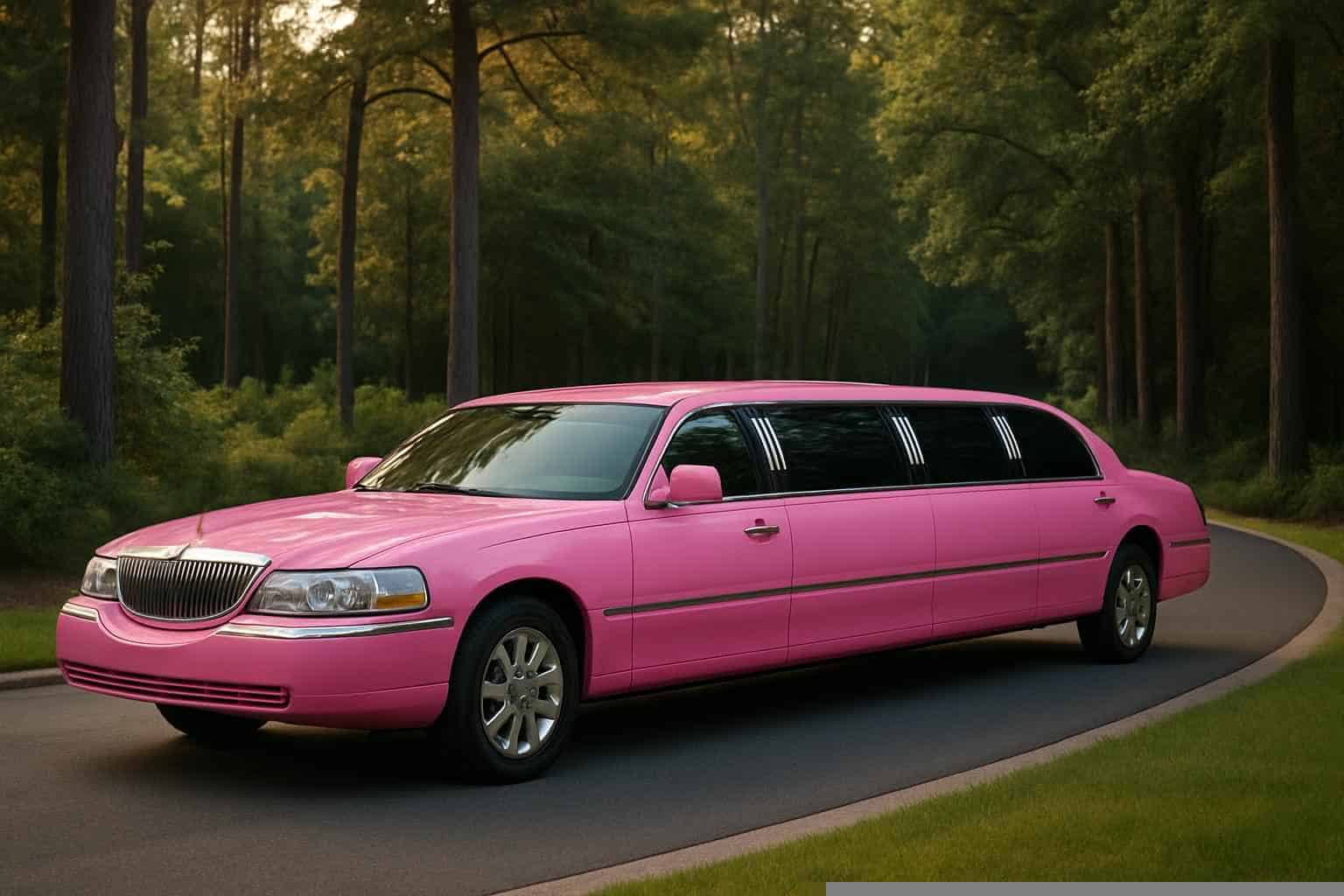Pink Limousines in The Woodlands Texas