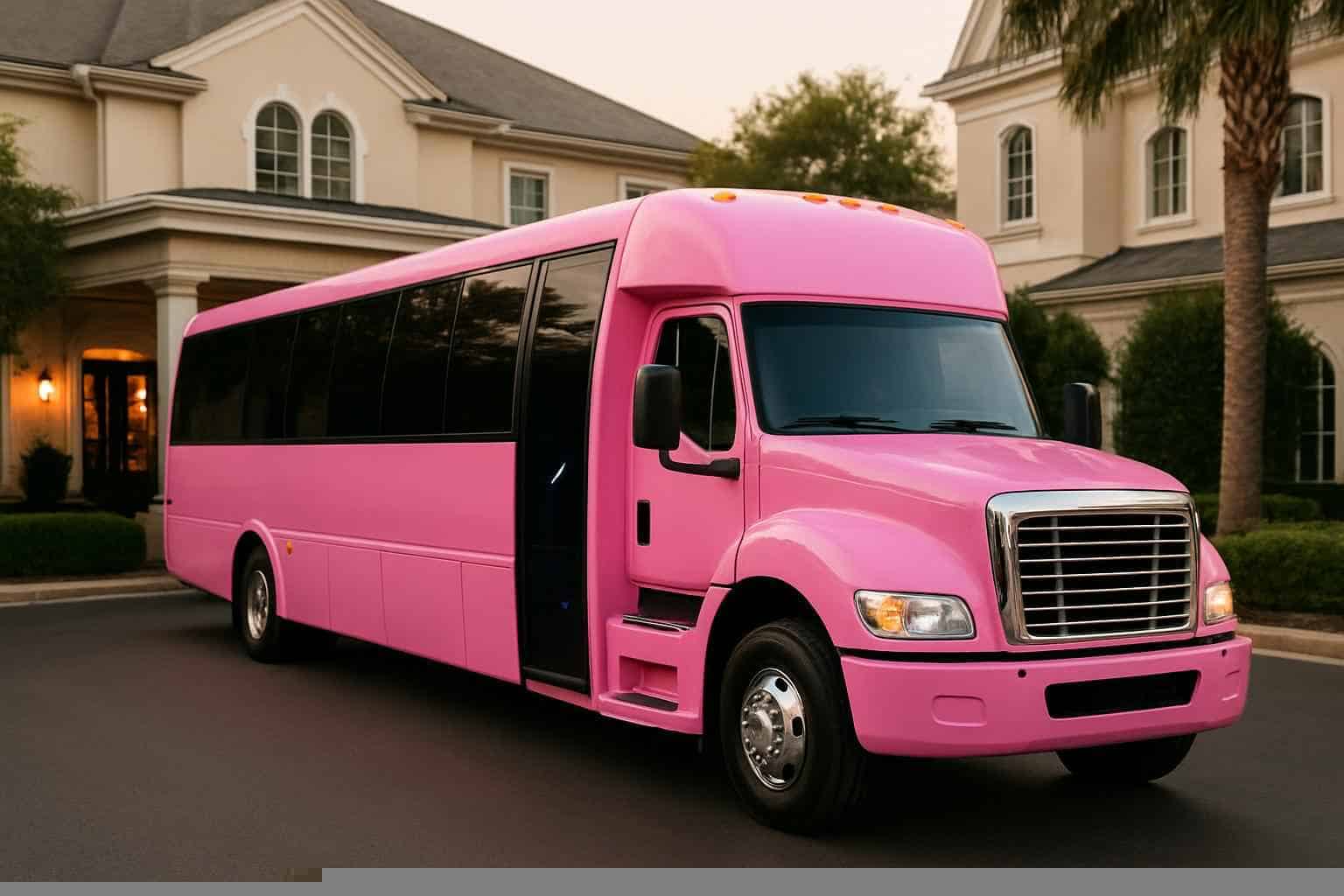 Pink Party Bus For Hire In Sugar Land