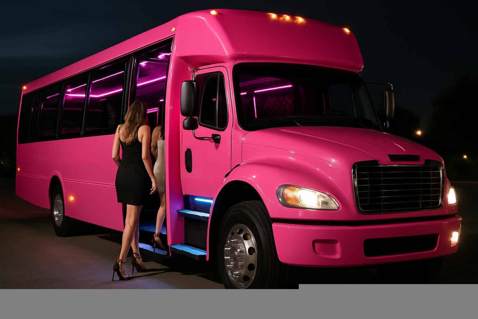 Pink Party Bus Rental Katy TX